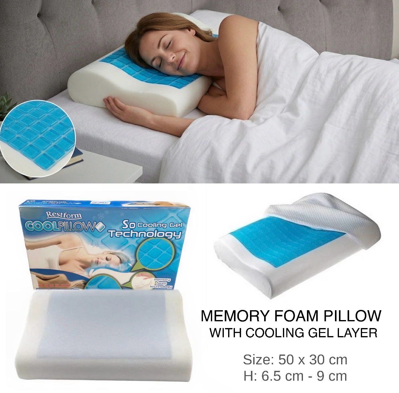 Memory Foam Gel Pillow