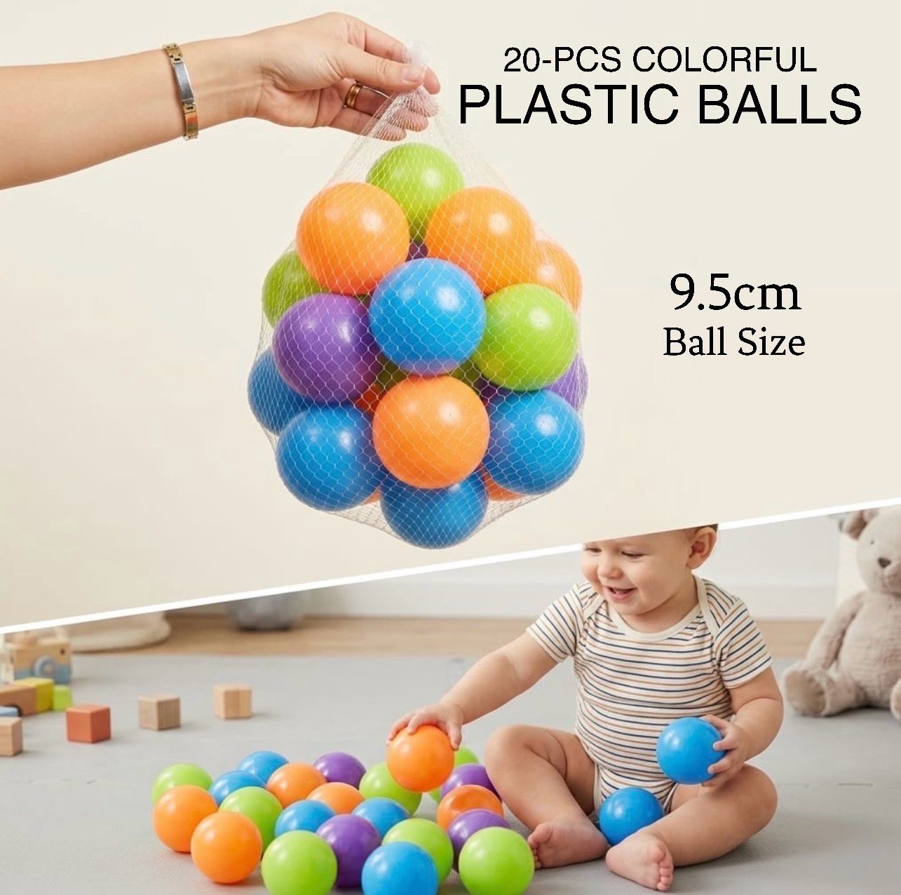 20-Pc Colorful Balls