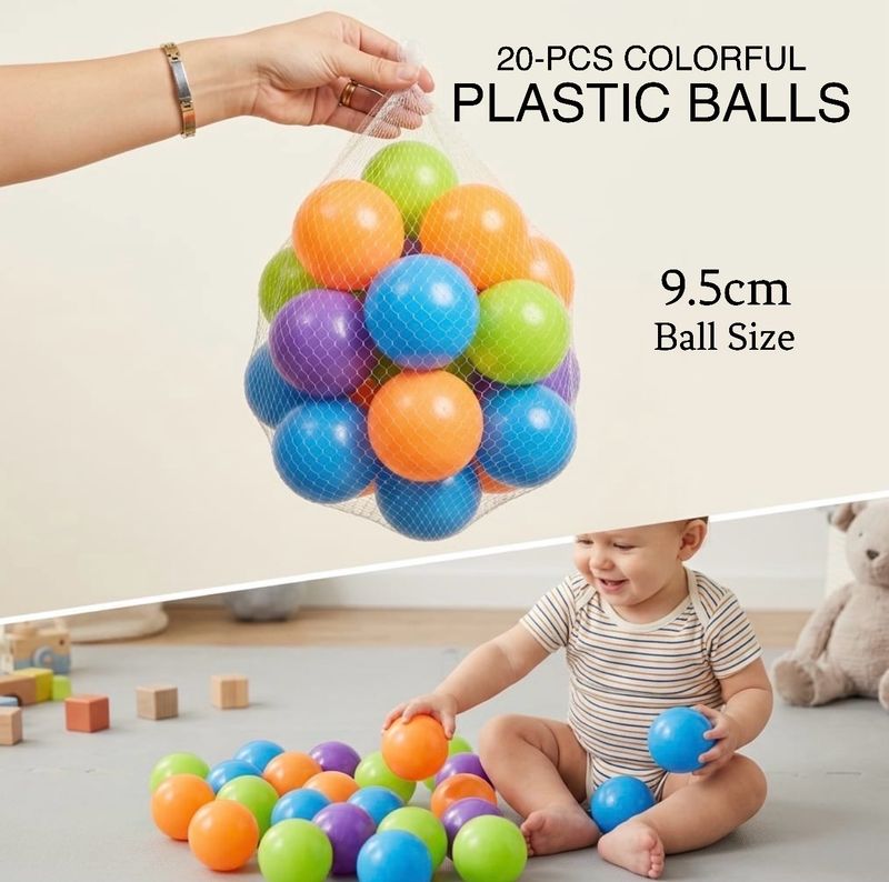 20-Pc Colorful Balls