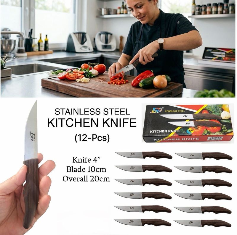 12-Pc 4” Kitchen Knife