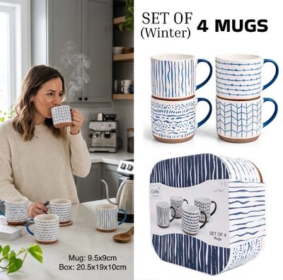 4 Mugs Set/ Winter (ROS-2022)