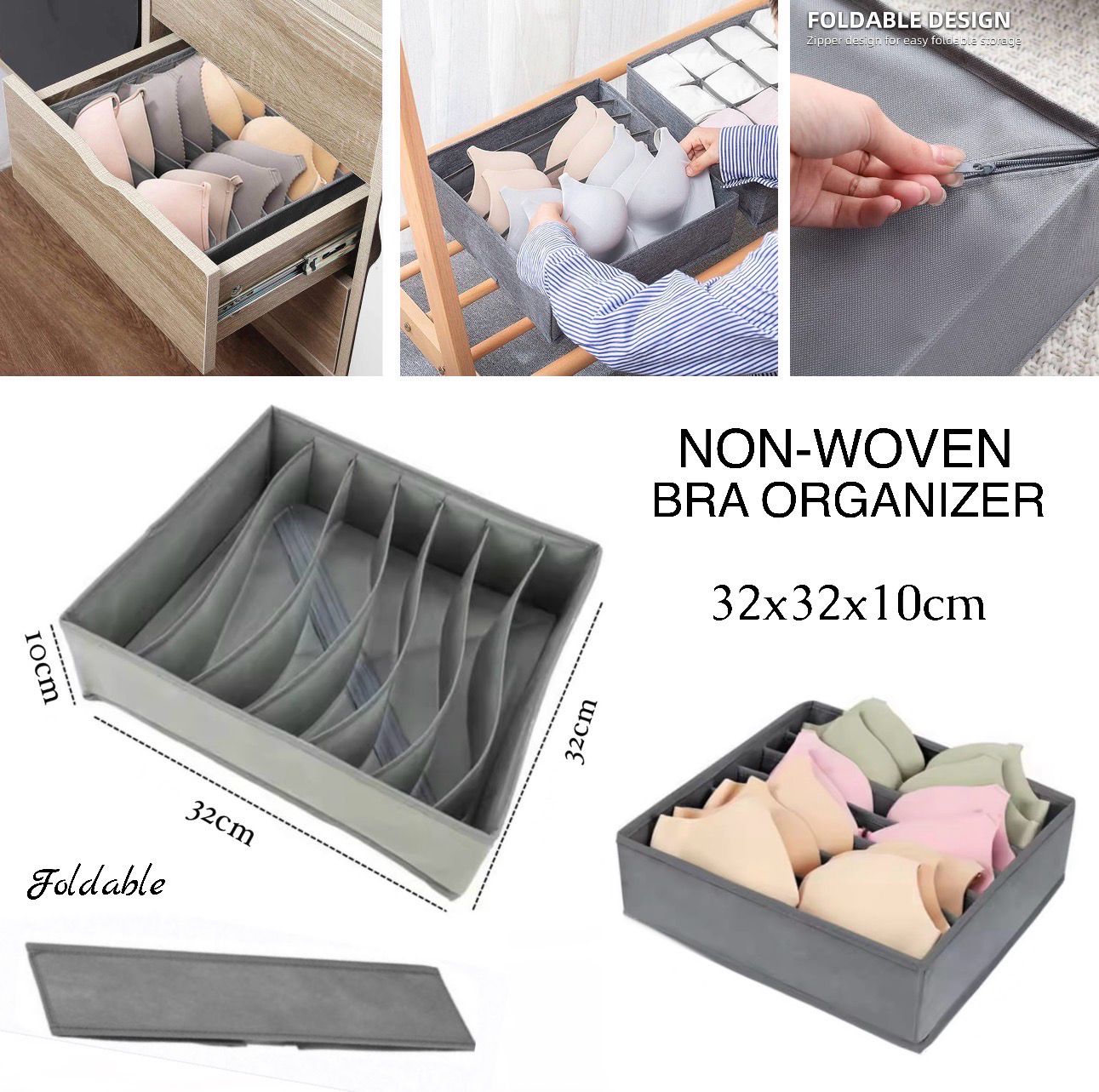 7-Grid Bra Organzier