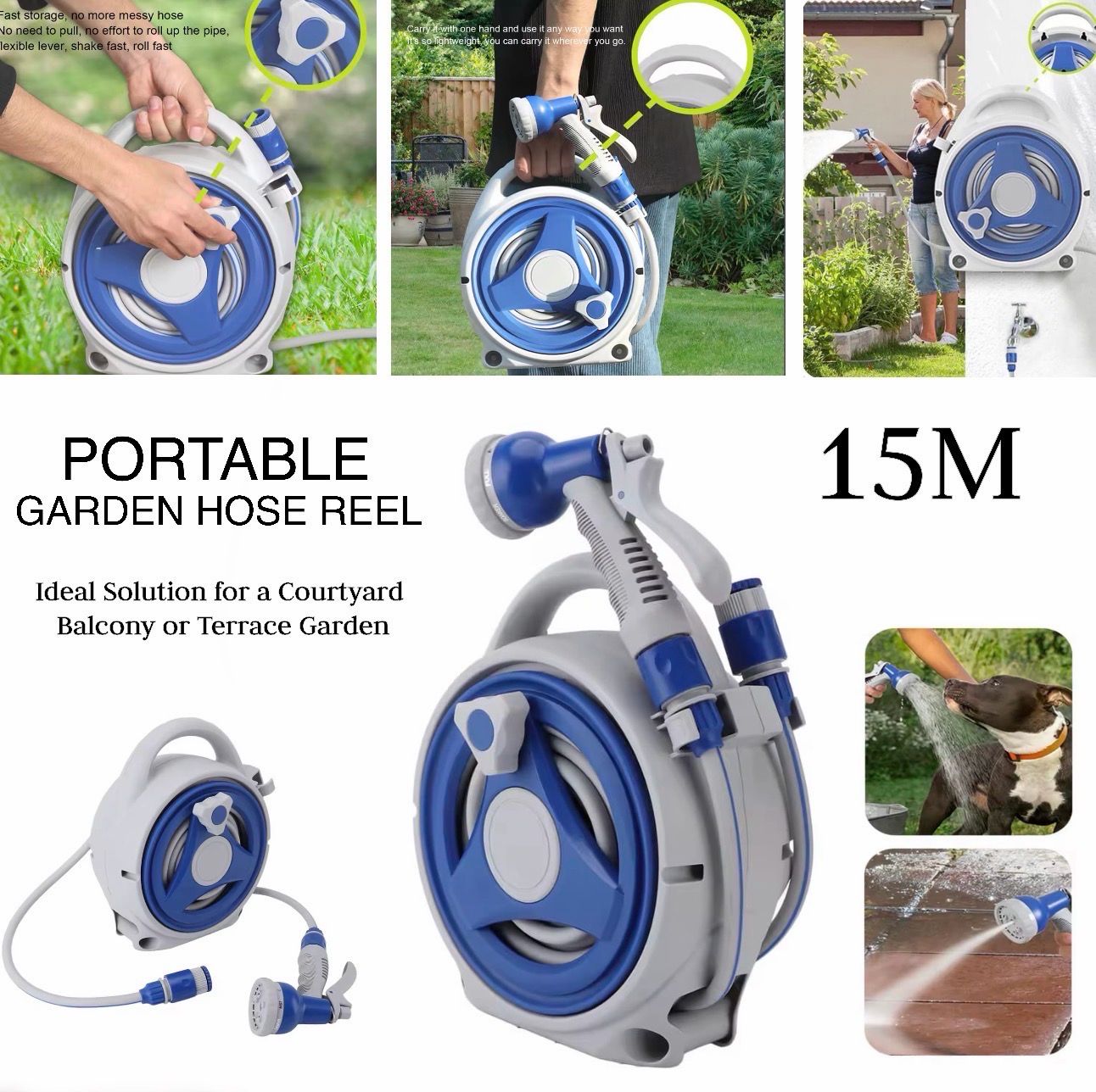 Garden Hose Reel 15M