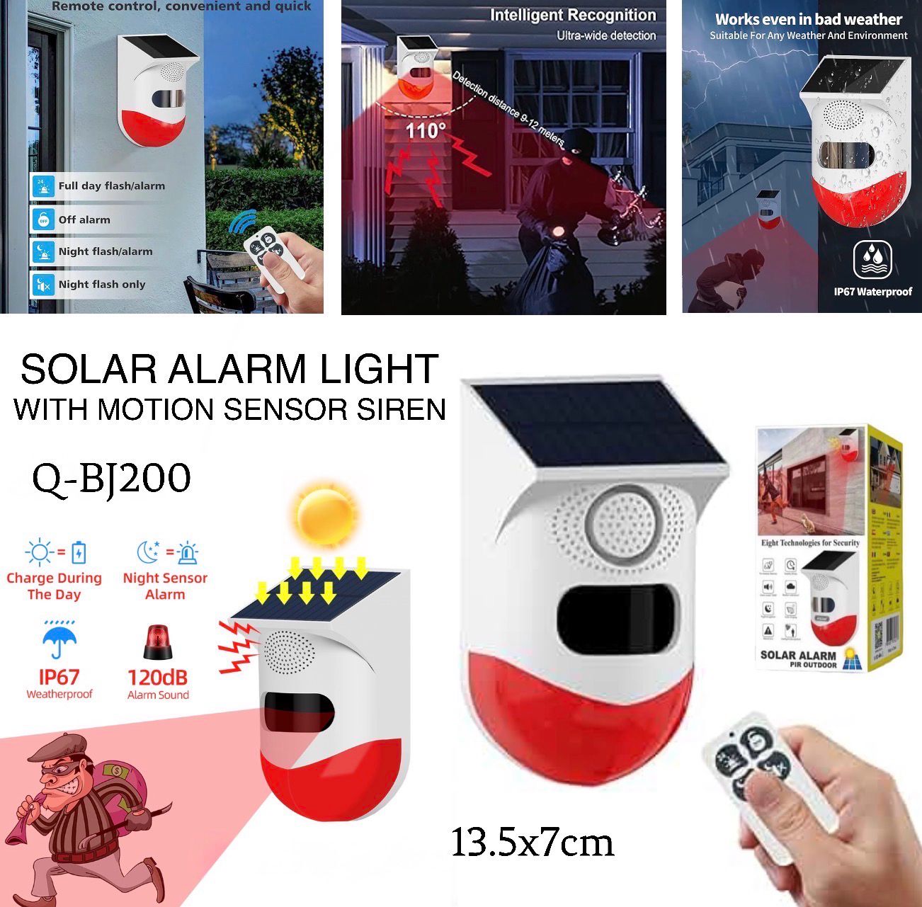 Solar Alarm (Q-BJ200)