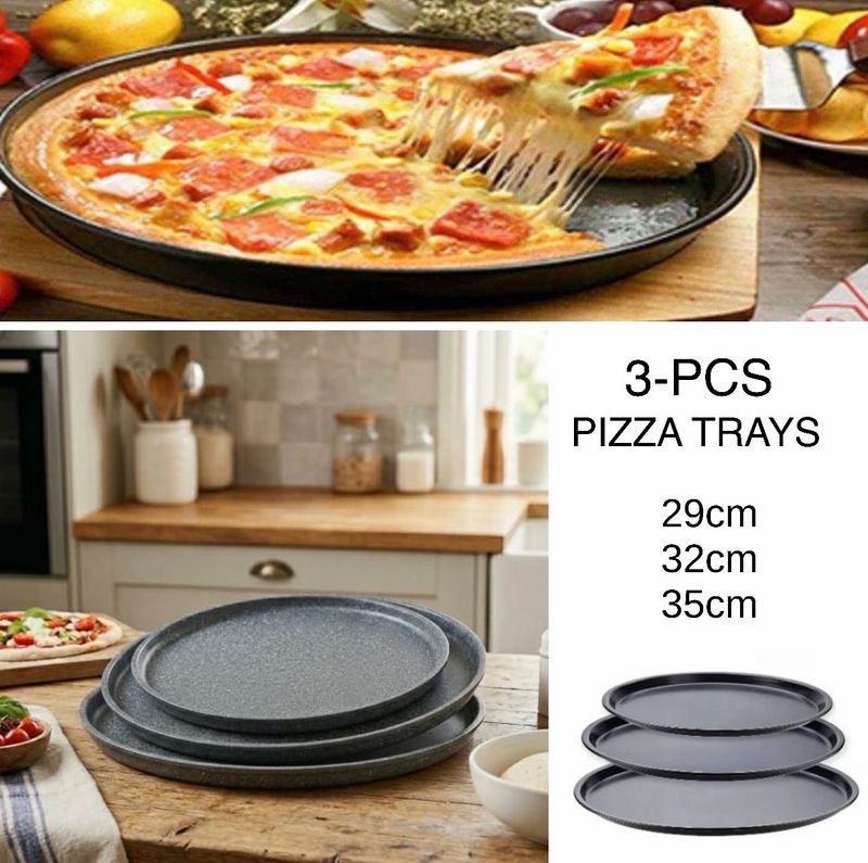 3-Pcs Pizza Pans