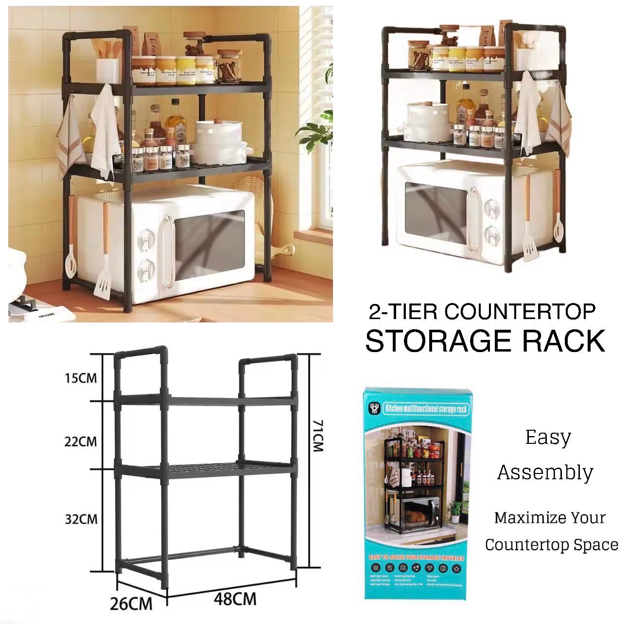 2-Tier Countertop Rack