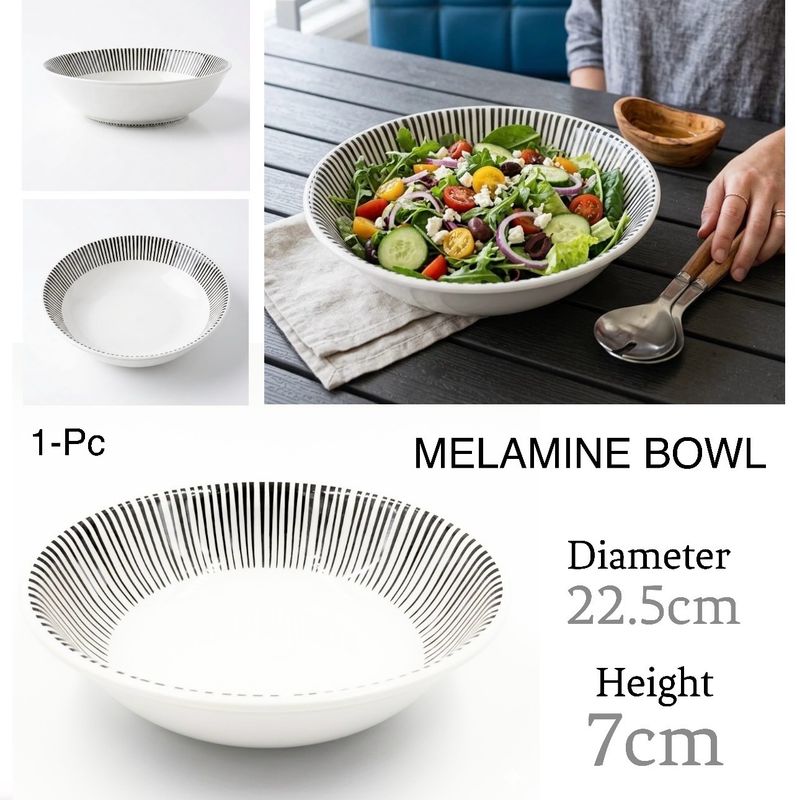 1-Pc 8.75” Melamine Salad Bowl (BET-B509)