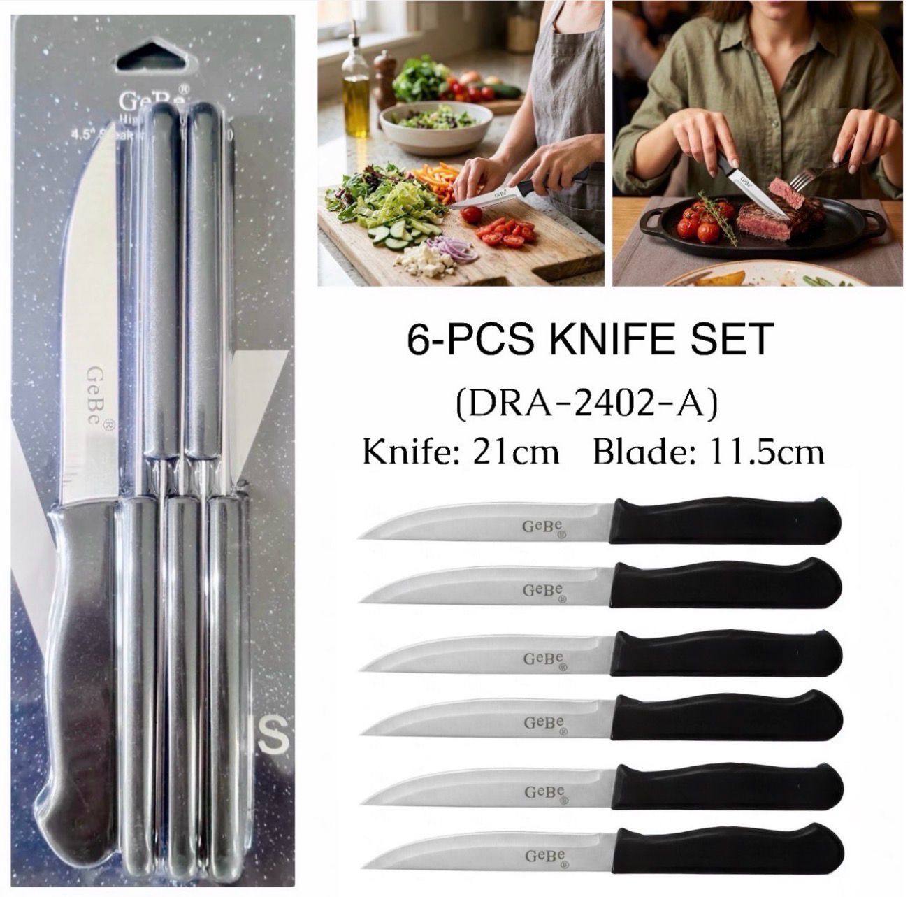 6-Pcs Knife Set (2402-A)