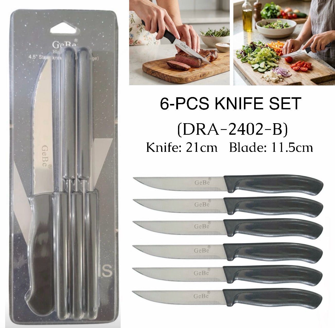 6-Pcs Knife Set (2402-B)