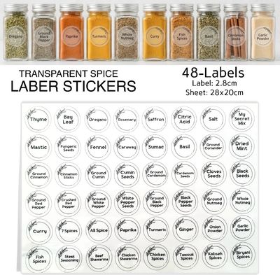Spice Labels (English)