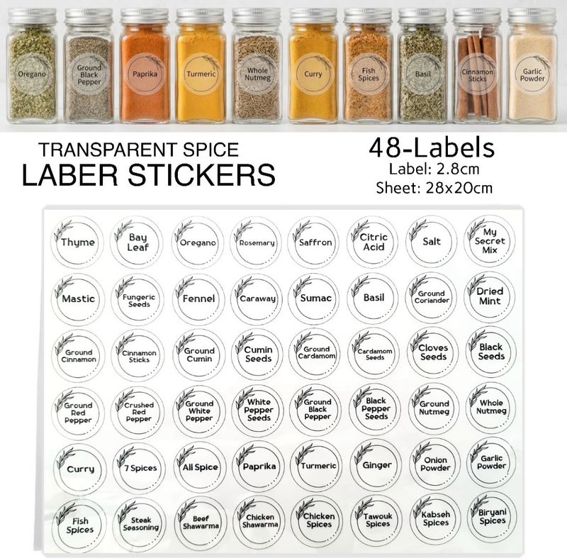 Spice Labels (English)