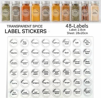 Spice Labels (English)