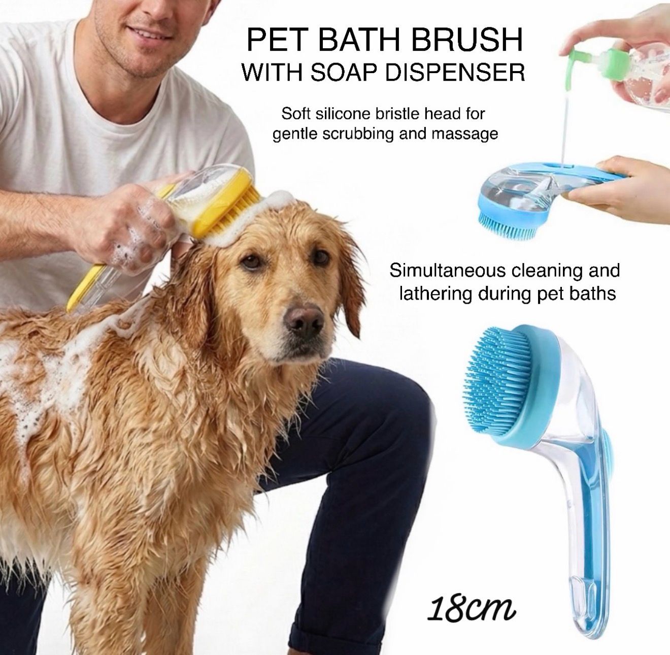 Pet Bath Brush