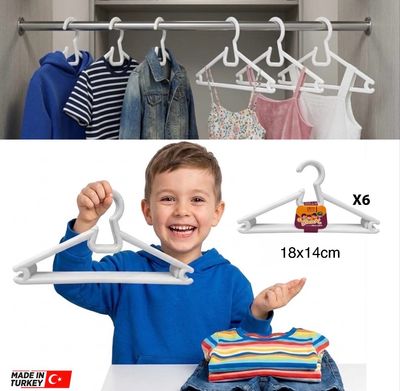 6-Pcs Kids Hangers