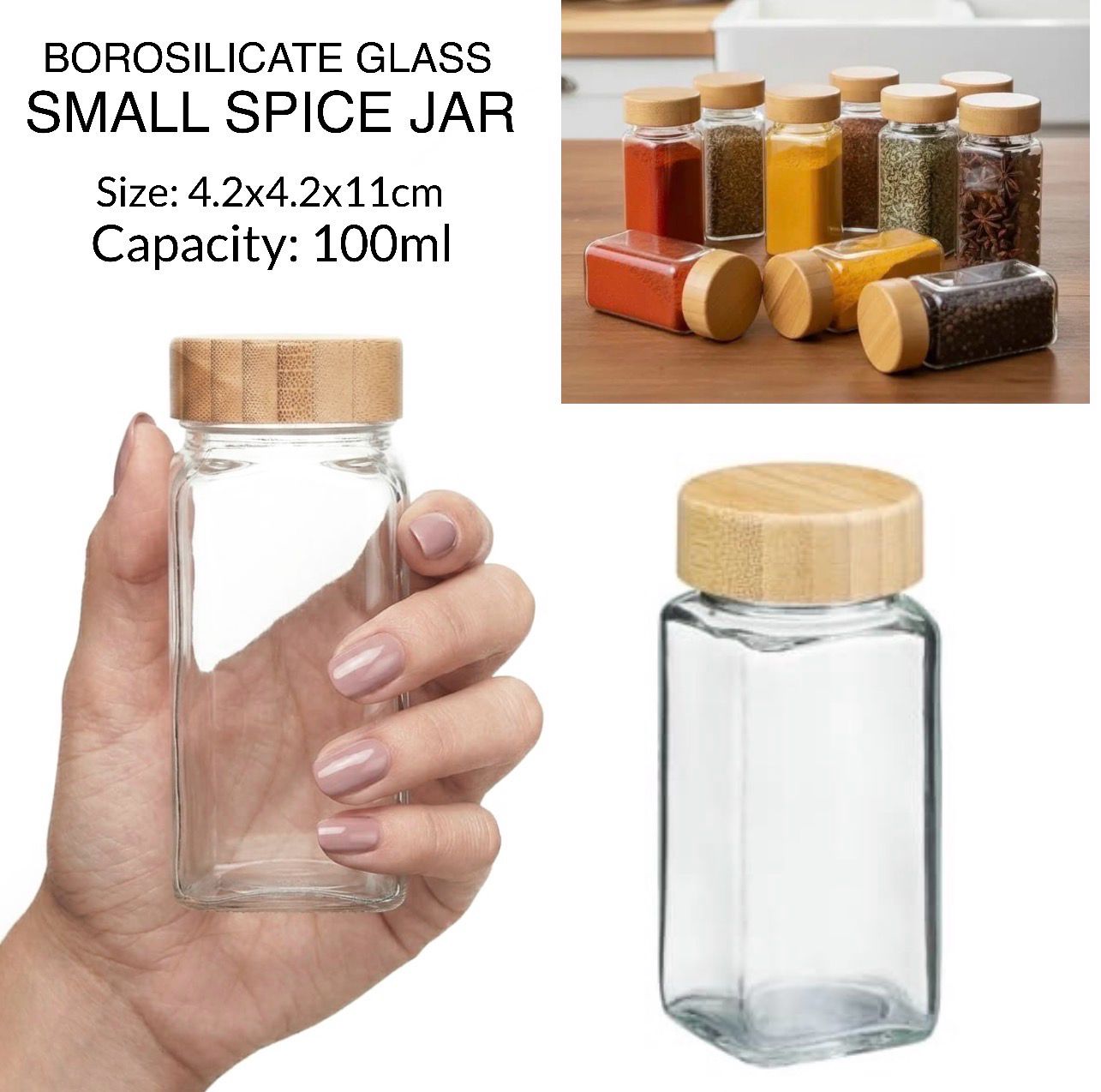 Square Jar (100ml)