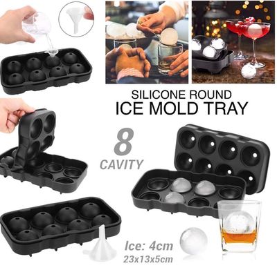 8-Round Ice Mold (F-483)
