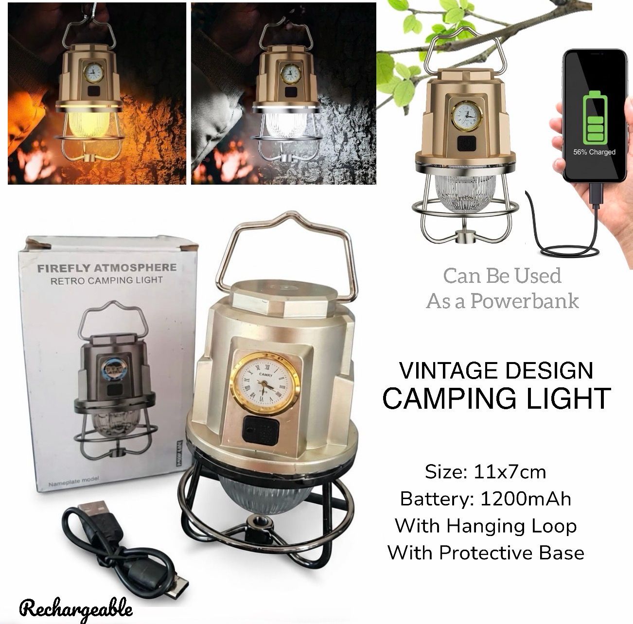 Vintage Camping Light