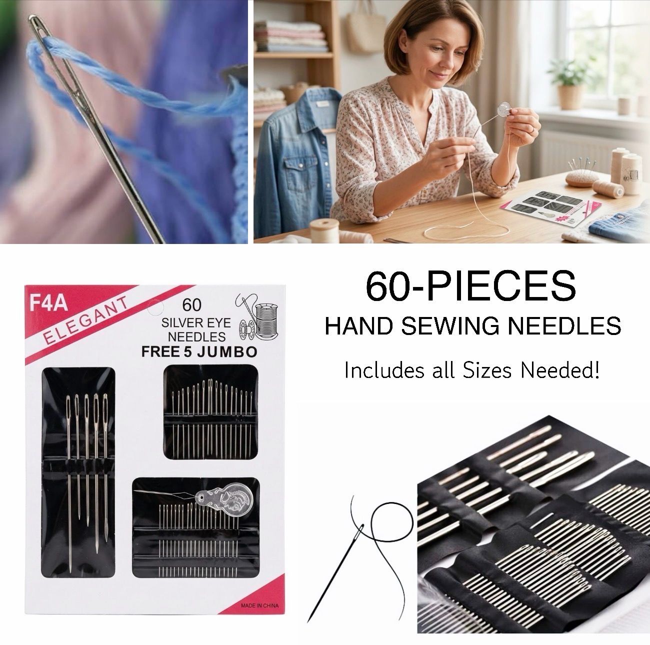 60-Pc Needles Set