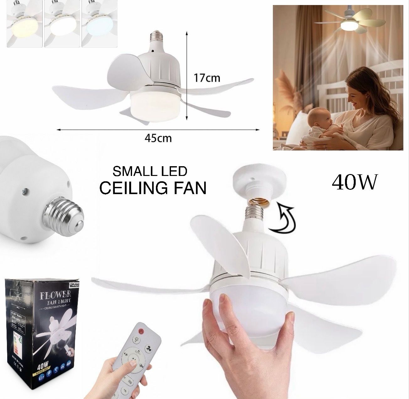 Small LED Ceiling Fan