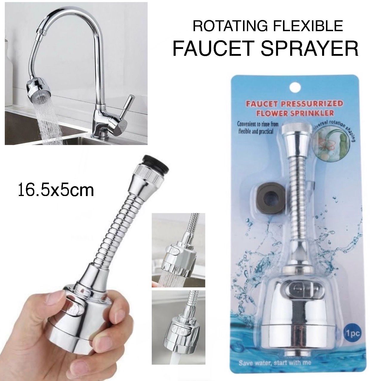 Rotating Faucet Sprayer