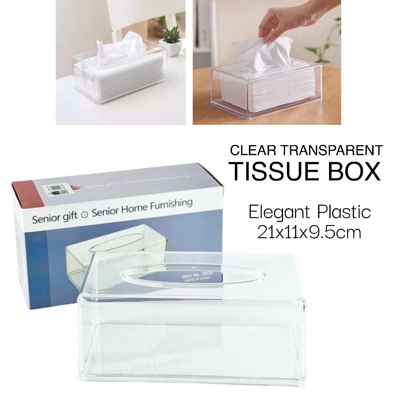 Acrylic Tissue Box (C1113)