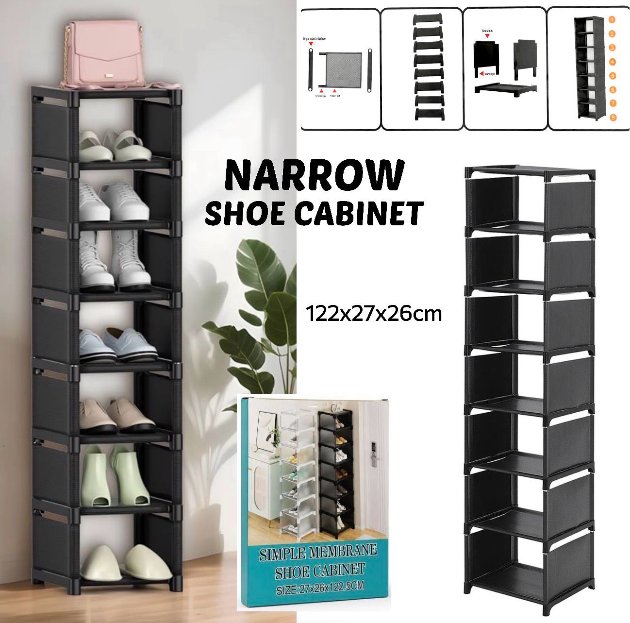 Slim Shoe Rack (YK004)