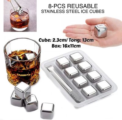 Metal Ice Cubes (8pcs)