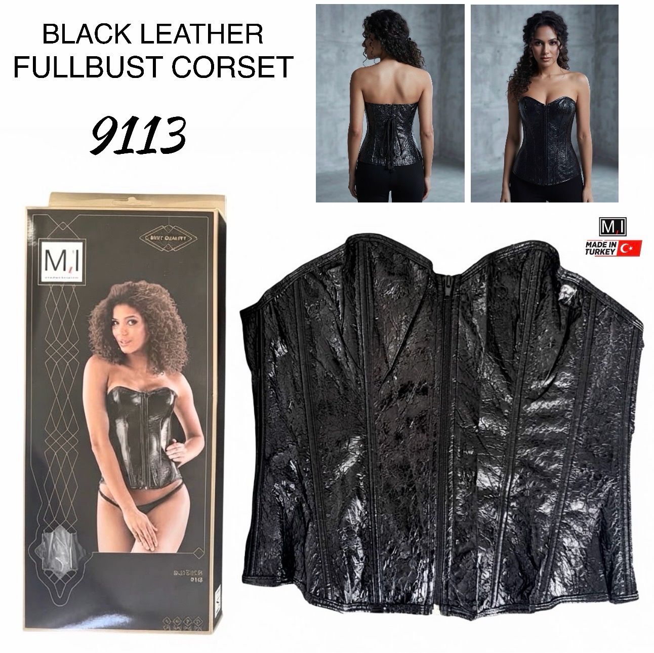 Leather Corset L/XL (9113)