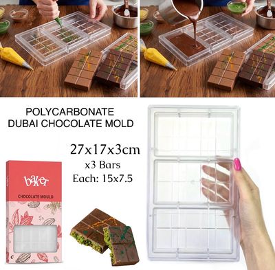 Polycarbonate Dubai Chocolate Mold (MA-1127-144)