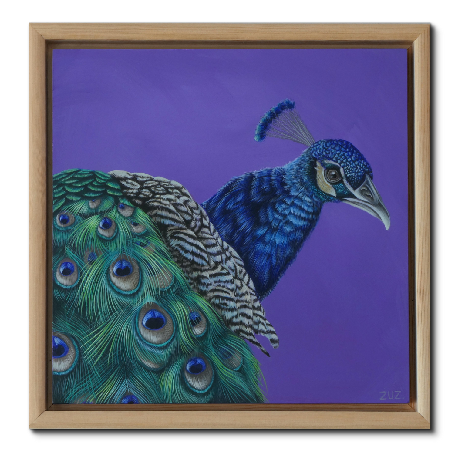 Pfau - Original Acrylbild