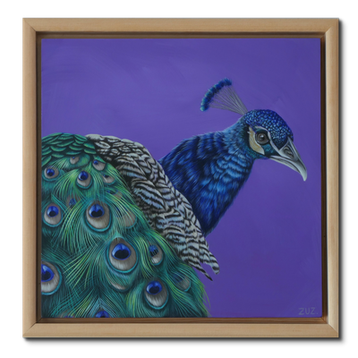 Pfau - Original Acrylbild