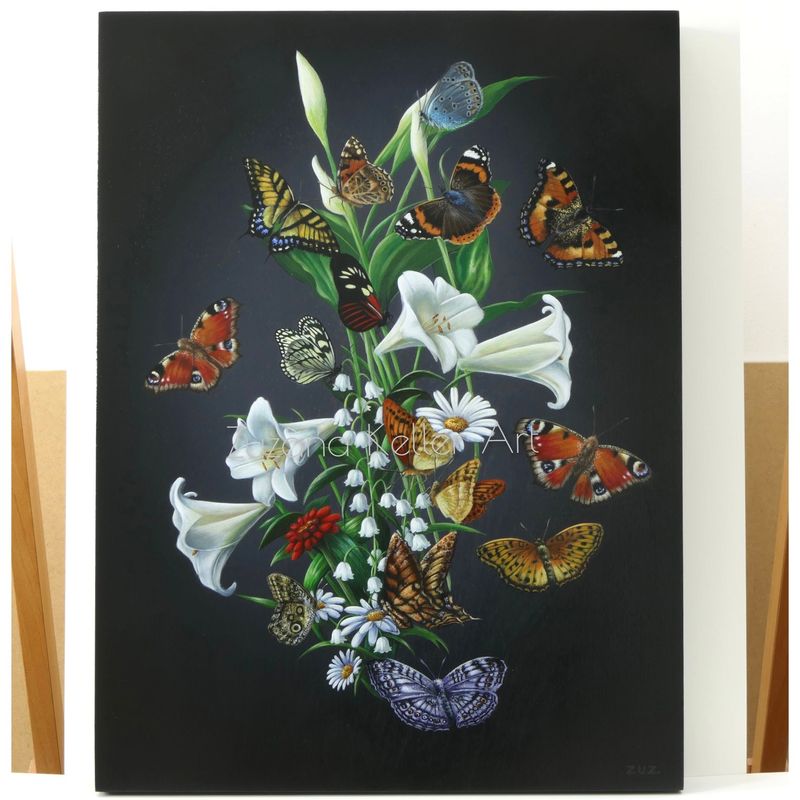 Butterfly Study - Original Acrylbild Butterfly Study - Original Acrylbild