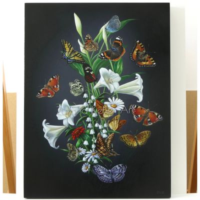 Butterfly Study - Original Acrylbild Butterfly Study - Original Acrylbild