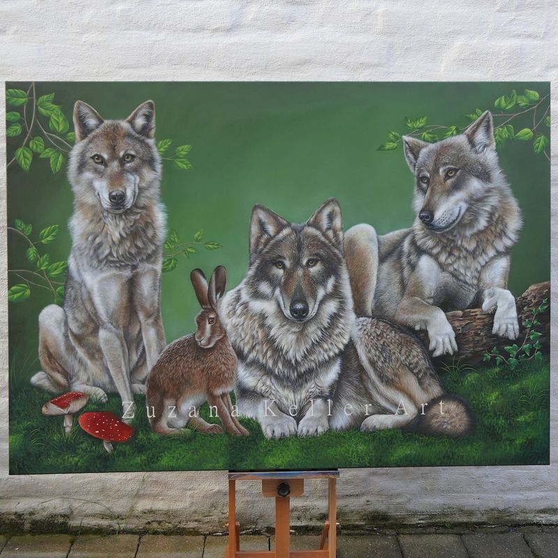 ALLE FÜR EINEN - Original Acrylbild ALLE FÜR EINEN - Original Acrylbild