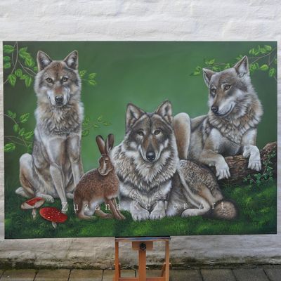 ALLE FÜR EINEN - Original Acrylbild ALLE FÜR EINEN - Original Acrylbild