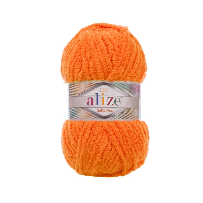 Alize Softy Plus Amigurumi Wolle Kuschelig weich und vielseitig 06 Orange
