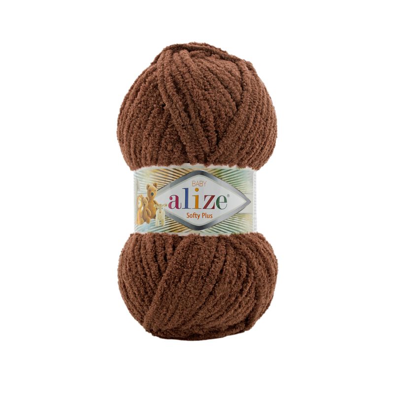 Alize Softy Plus Amigurumi Wolle Kuschelig weich und vielseitig 321 Braun