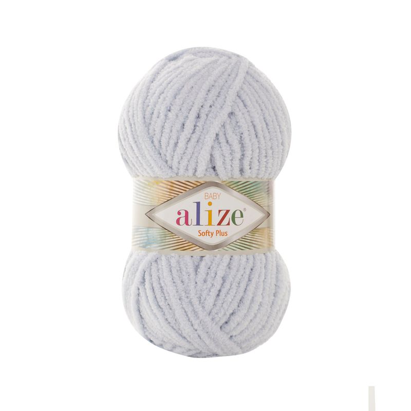 Alize Softy Plus Amigurumi Wolle Kuschelig weich und vielseitig 500 Helles Graublau