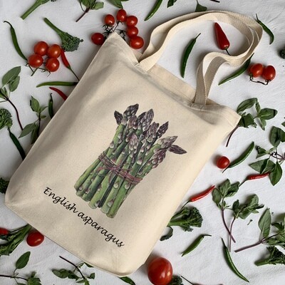 English Asparagus - Illustrated tote bag