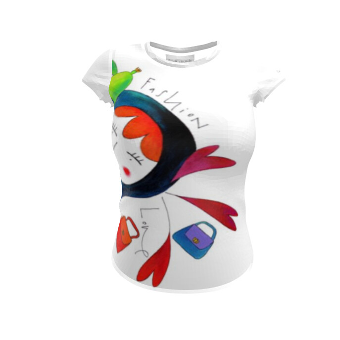 T-shirt Donna con stampa Bambolina d&#39;Amare