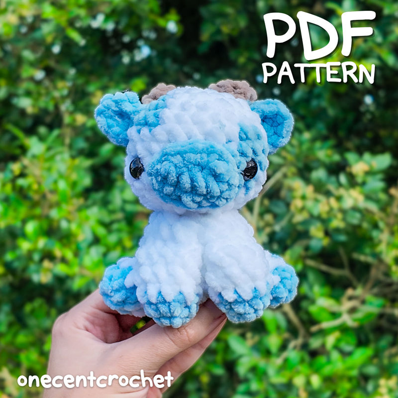 Sitting Cow Crochet Pattern