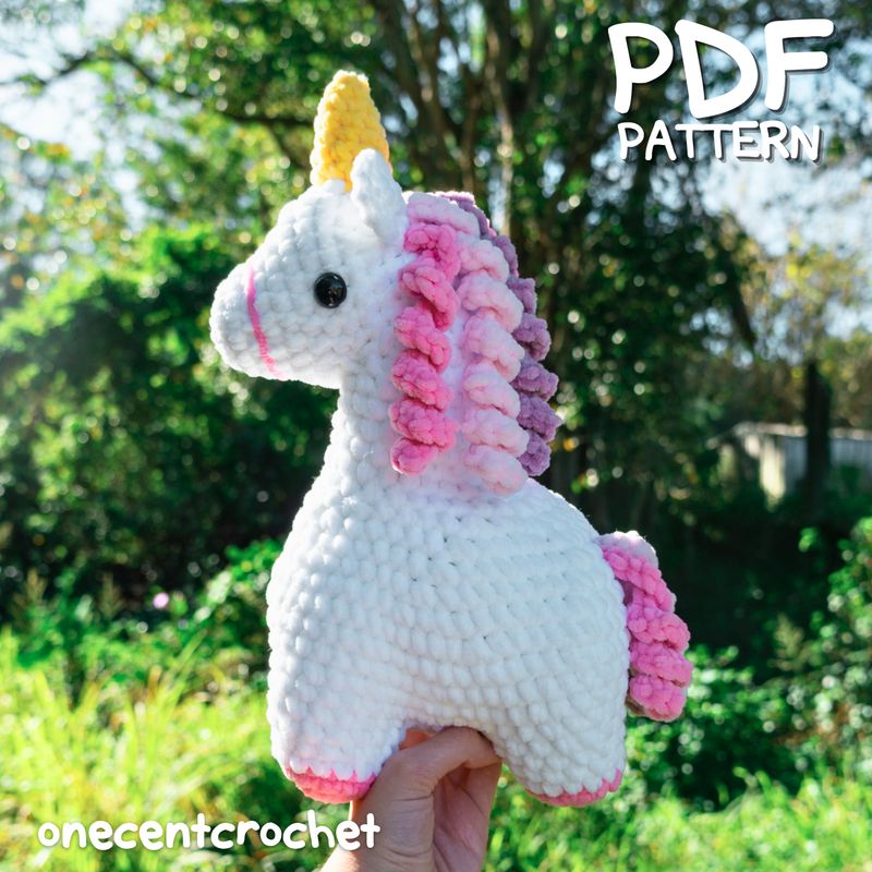 Jumbo Unicorn Crochet Pattern