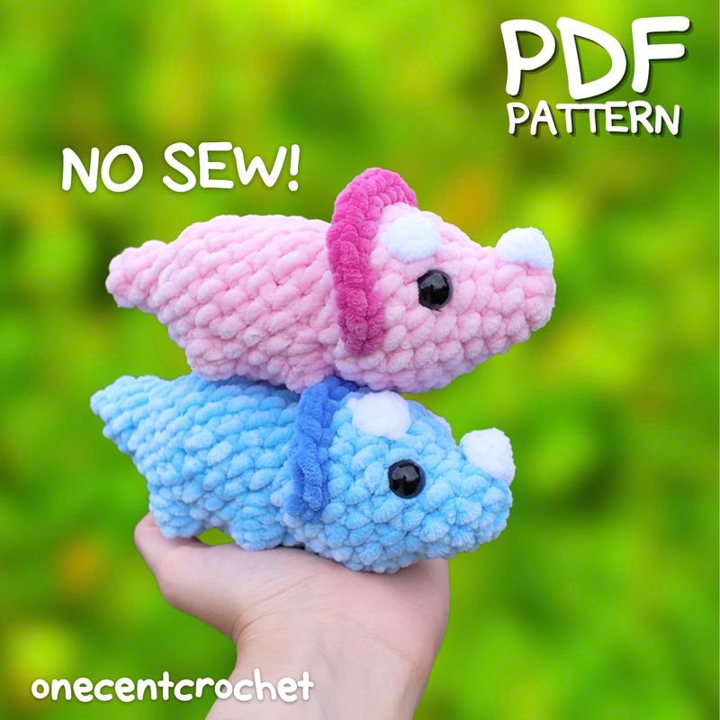 Crochet Triceratops Pattern