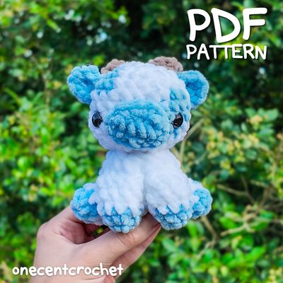 Sitting Cow Crochet Pattern