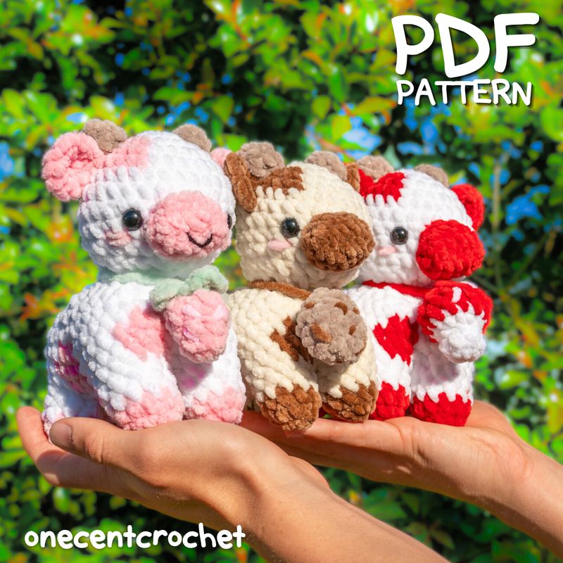 3n1 Cow Crochet Pattern