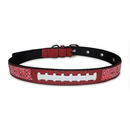 Pets First NCAA College Ohio State Buckeyes PREMIUM SPORTY DOG COLLAR, LIMITED EDITION, Best &amp; Toughest Heavy-Duty Dog Collar, Large