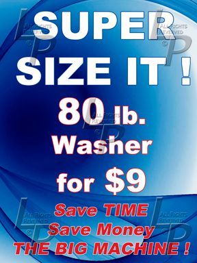 Super Size it 80 lb Washer