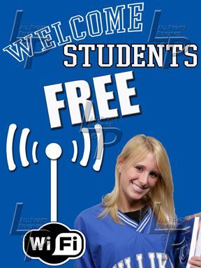 Welcome Students Free WiFi