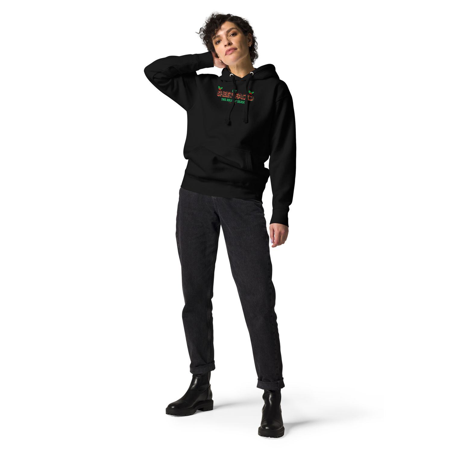 Get Sheet Faced This Holiday Season - Red &amp; Green - Unisex Hoodie