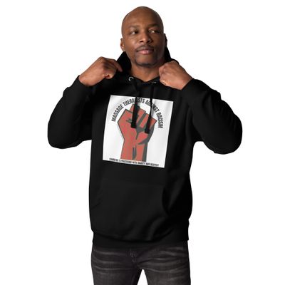 Massage Therapists Against Racism - Brown &amp; Red - Unisex Hoodie